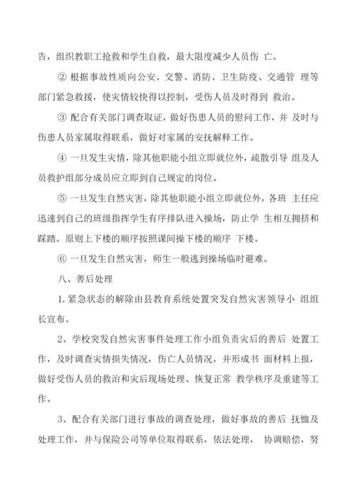 学校自然灾害突发事件应急预案.docx