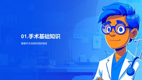 手术全程指导教学PPT模板