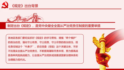学习解读党委党组落实全面从严治党主体责任规定ppt