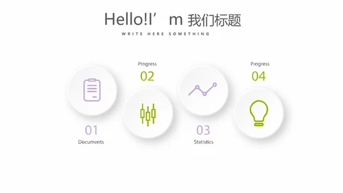 绿色小清新美容养生SPA宣传动态PPT