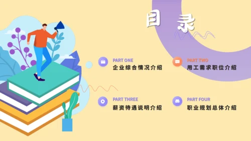 号外企业招聘宣传喊喇叭通用PPT模板