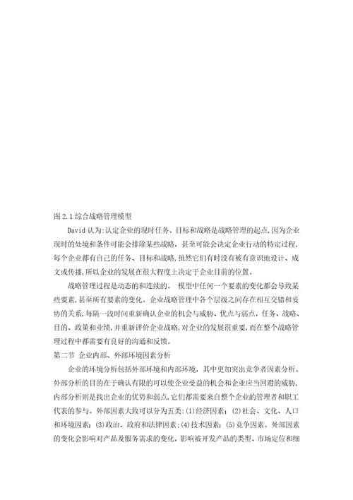 企业战略的制定