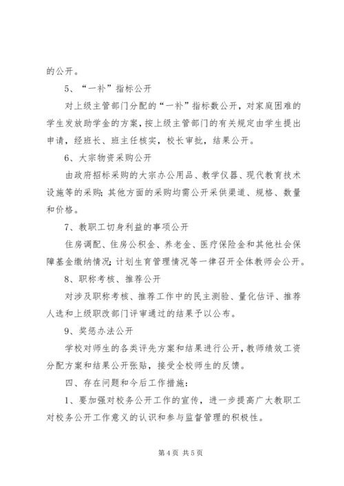 学校务公开自查报告 (10).docx