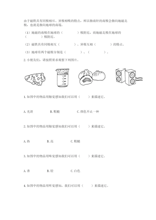 教科版二年级下册科学知识点期末测试卷往年题考.docx