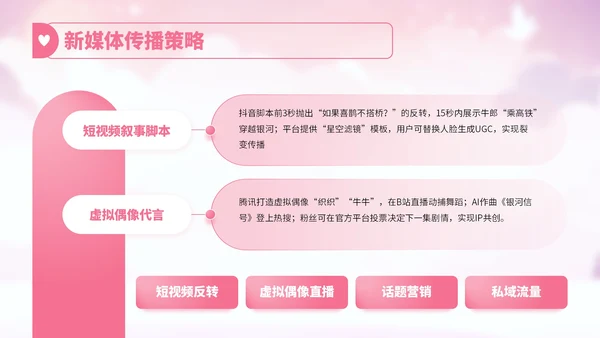 粉红色卡通风七夕节文化故事宣传讲解PPT