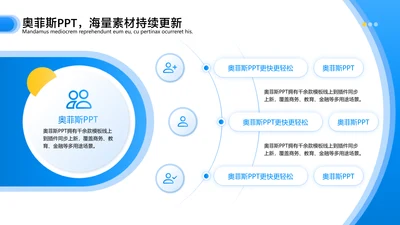 简约风发散汇聚关系3项PPT图文页