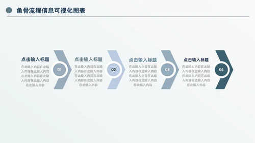 商务高级灰鱼骨图信息可视化图表PPT