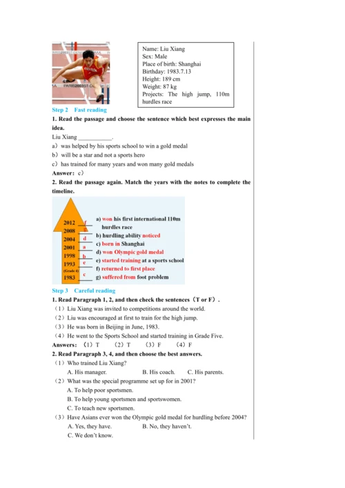 【轻松备课】外研版初中英语九年级上Module 8 Unit 2教学详案