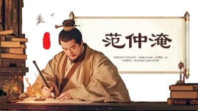 范仲淹介绍通用PPT模板