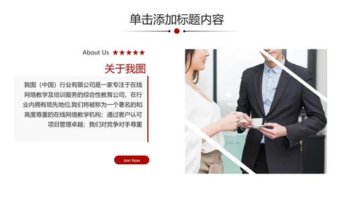 欧美企业宣传公司简介PPT模板