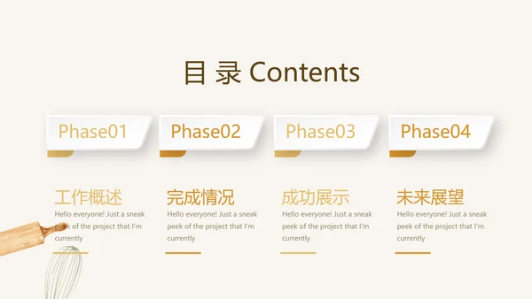 手绘面包介绍宣传动态PPT