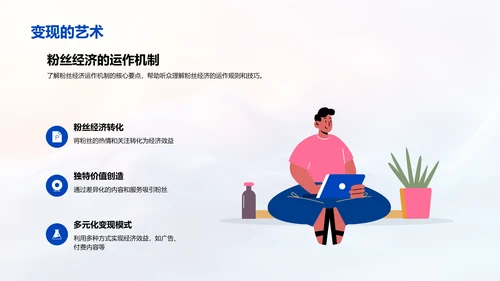 粉丝经济运营PPT模板