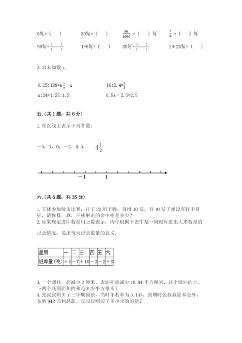 苏教版小升初数学模拟试卷附答案（基础题）.docx