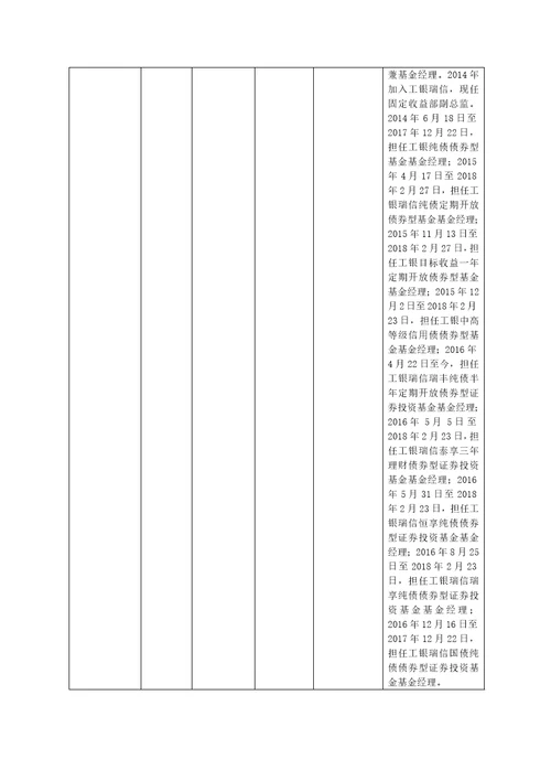 工银瑞信目标收一年定期开放债券型证券投资基金