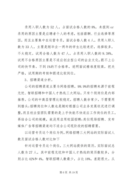 人力资源部某年上半年工作总结.docx