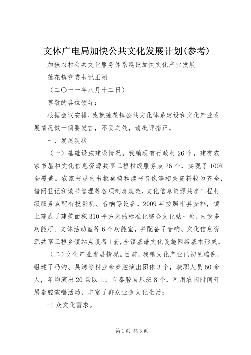 文体广电局加快公共文化发展计划(参考) (3).docx