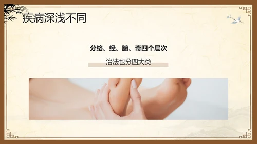 棕色复古中医经络养生PPT模板宣传PPT动态PPT