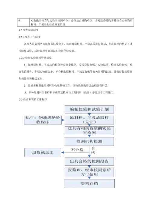 检验批划分及检测实试验专题方案.docx