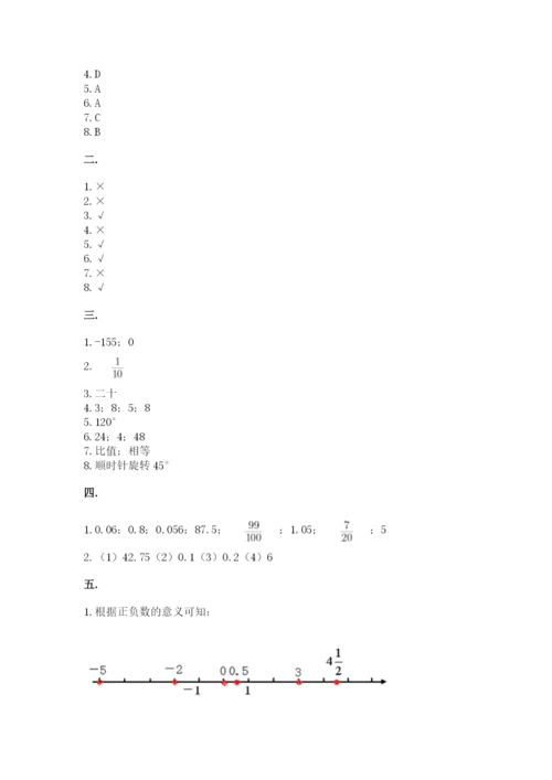 小学毕业班数学检测卷含完整答案（名师系列）.docx