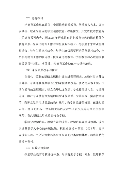 巧家县职业高级中学发展规划.docx