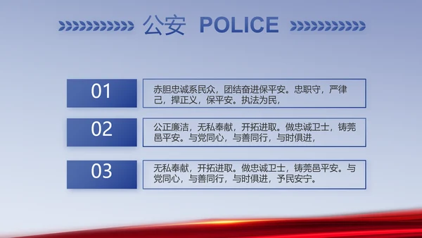 蓝色科技强警公安警察工作总结PPT