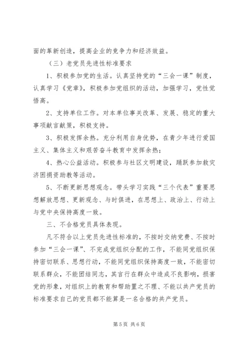 新时期共产党员先进性标准 (9).docx