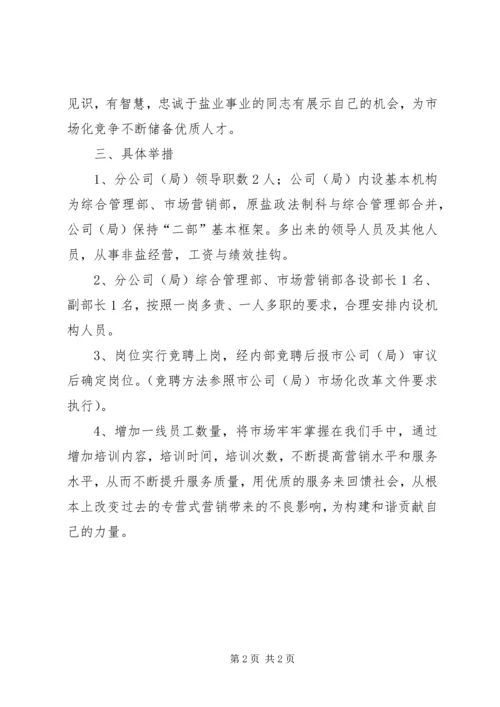 盐务局市场化改革工作计划.docx