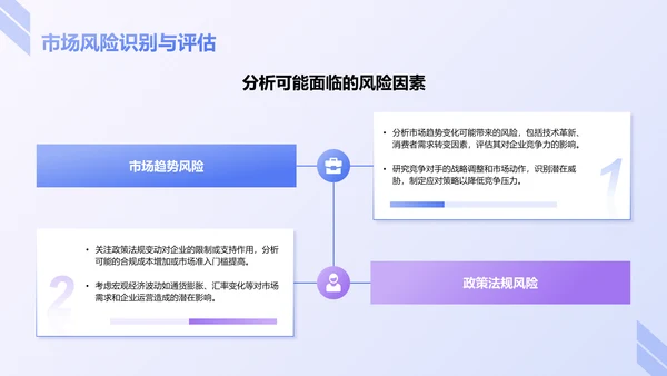 蓝色商务风企业市场竞争力提升计划PPT模板