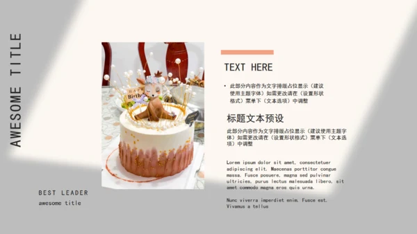生日快乐生日会相册通用PPT模板
