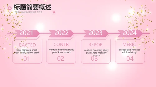 粉色时尚化妆品周年庆ppt模板活动策划方案