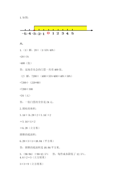 黑龙江【小升初】2023年小升初数学试卷精选答案.docx