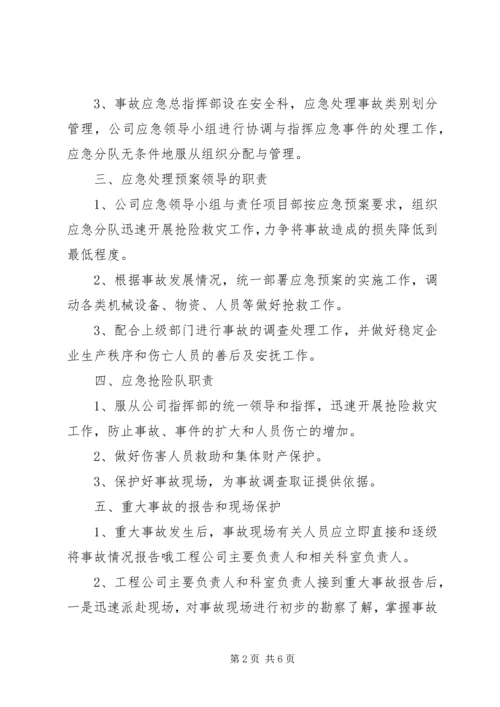 重大事故应急处理预案.docx