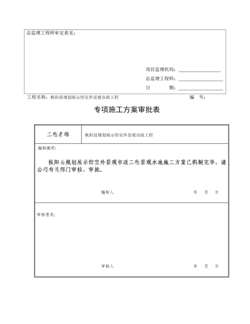 景观水池综合施工专题方案.docx