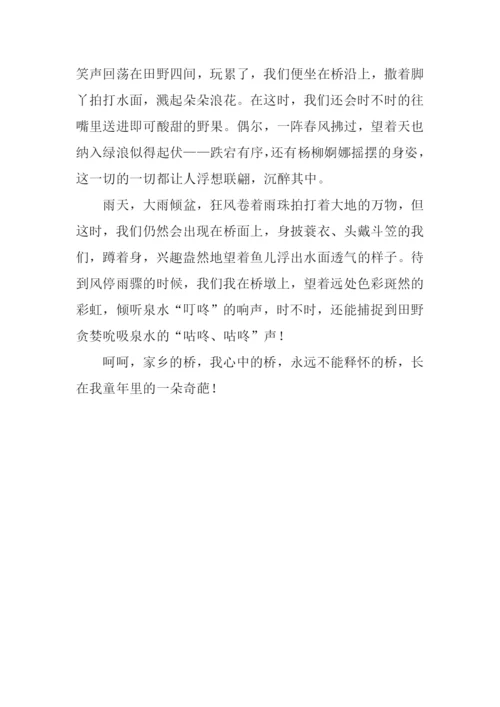我心中的桥作文400字.docx