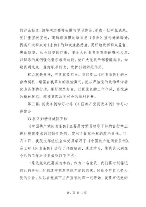 局党组学习贯彻问责条例措施.docx