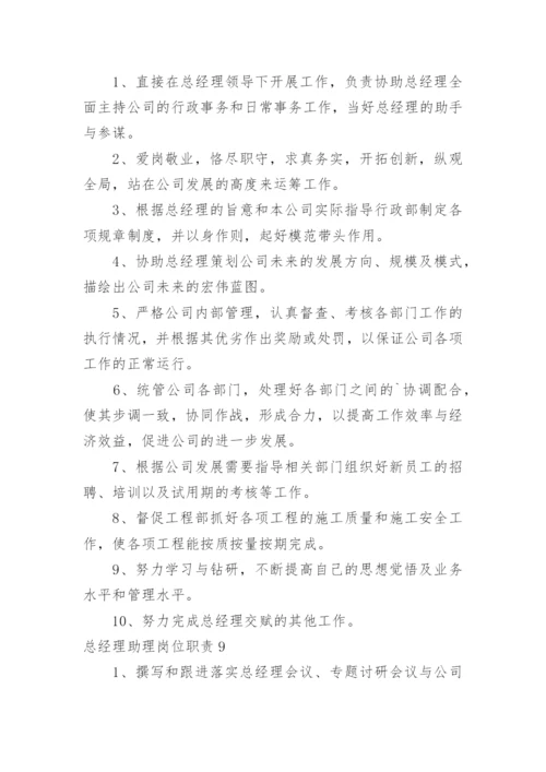 总经理助理岗位职责.docx