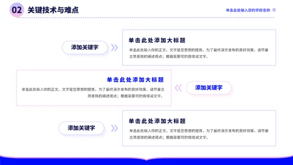 蓝紫色极简沉稳毕业论文答辩PPT模板