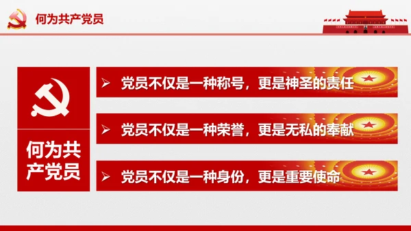 党员责任担当争做合格党员喜迎十九大PPT