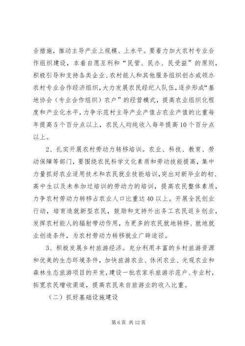 关于“抓百村促千村”加快建设社会主义新农村建设的实施意见 (3).docx