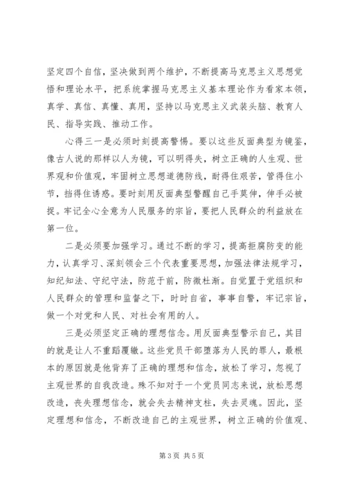 党员观看警示教育感悟.docx