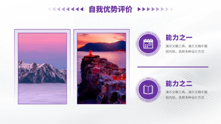 紫色高端风大学生职业生涯规划PPT模板