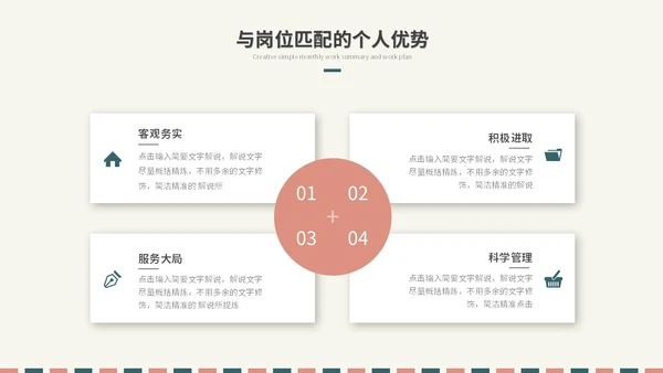 简约时尚个人简历岗位竞聘自我介绍ppt模板