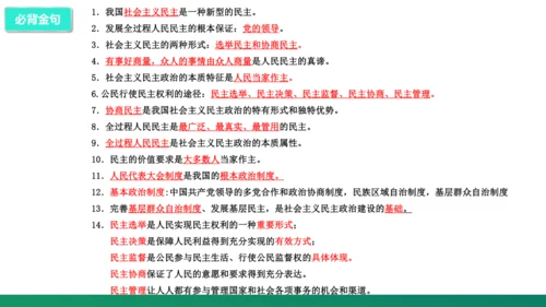 第二单元《民主与法治》复习课件