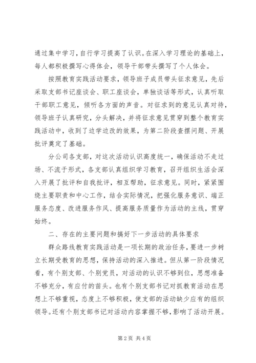 祁连路小学党的群众路线教育实践活动第一阶段情况汇报及下一步工作安排 (4).docx