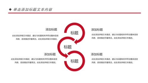 红色简约大气中国人民检察院汇报PPT模板