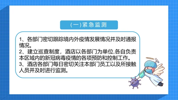 小型酒店宾馆疫情防控应急预案通用PPT课件模板