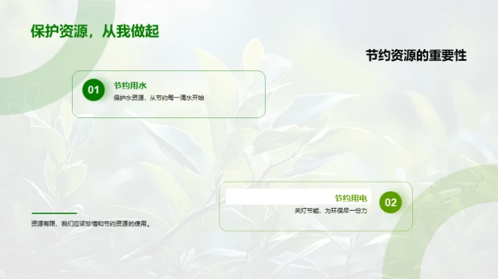 绿色行动的呼唤