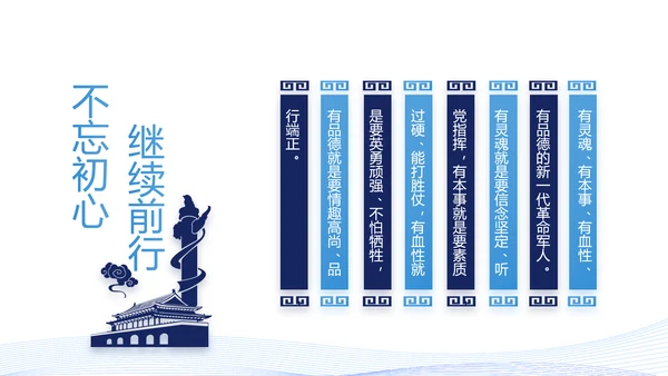 蓝色党建党支部年终工作总结述职报告动态PPT