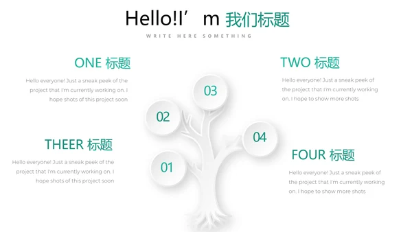 简约清新牙科工作总结动态PPT
