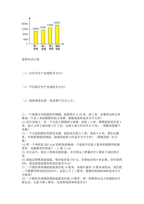 六年级小升初数学解决问题50道精品（考试直接用）.docx